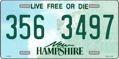 NH license plate 3563497