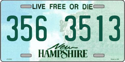 NH license plate 3563513