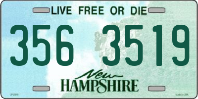 NH license plate 3563519