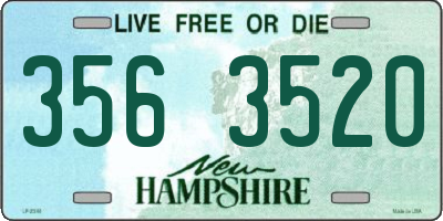 NH license plate 3563520