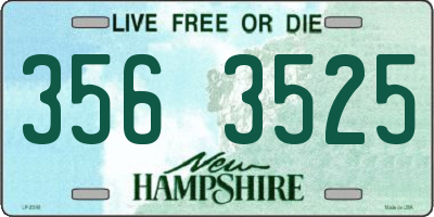 NH license plate 3563525