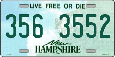 NH license plate 3563552