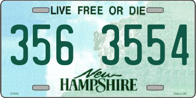 NH license plate 3563554