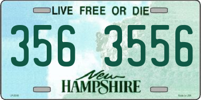 NH license plate 3563556