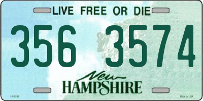 NH license plate 3563574