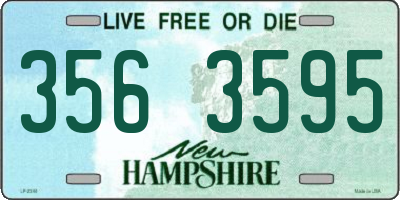 NH license plate 3563595