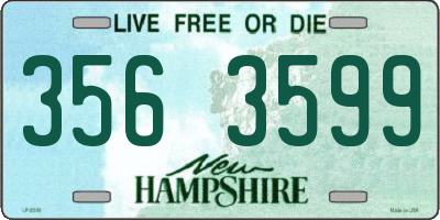 NH license plate 3563599