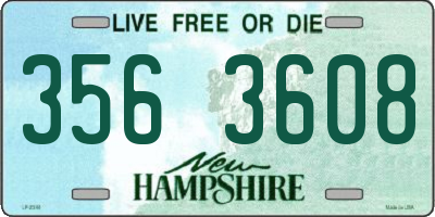 NH license plate 3563608