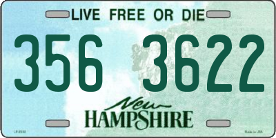 NH license plate 3563622