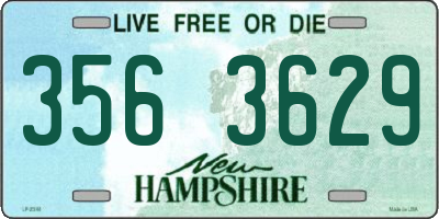 NH license plate 3563629