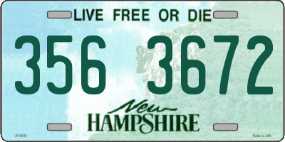 NH license plate 3563672