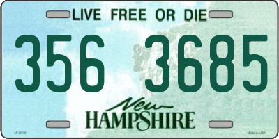 NH license plate 3563685