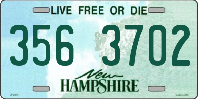NH license plate 3563702