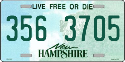 NH license plate 3563705