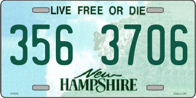 NH license plate 3563706