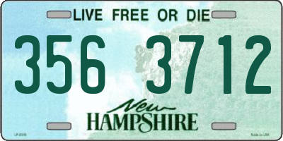 NH license plate 3563712