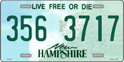 NH license plate 3563717