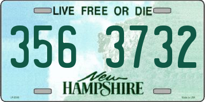 NH license plate 3563732