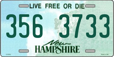 NH license plate 3563733