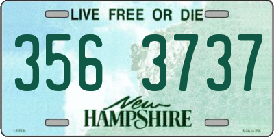 NH license plate 3563737