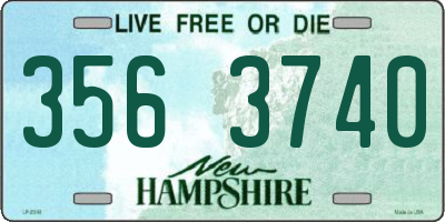 NH license plate 3563740