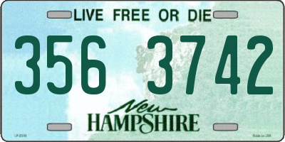 NH license plate 3563742