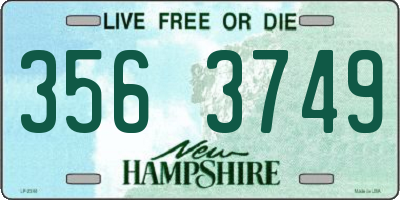 NH license plate 3563749