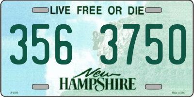 NH license plate 3563750