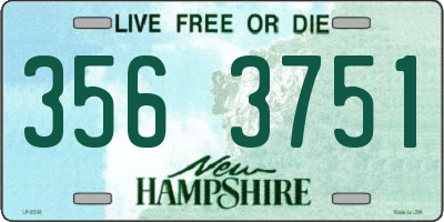 NH license plate 3563751