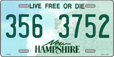 NH license plate 3563752