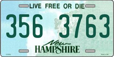 NH license plate 3563763