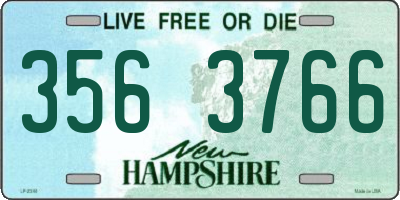 NH license plate 3563766