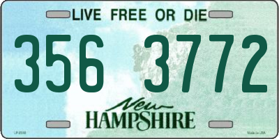 NH license plate 3563772