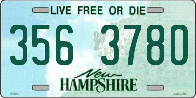 NH license plate 3563780