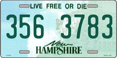 NH license plate 3563783