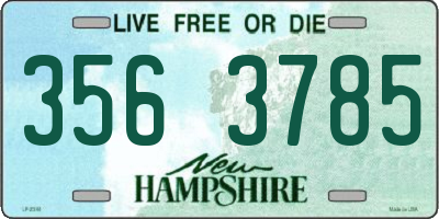 NH license plate 3563785