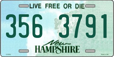 NH license plate 3563791
