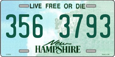 NH license plate 3563793