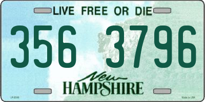 NH license plate 3563796