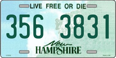 NH license plate 3563831