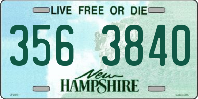 NH license plate 3563840