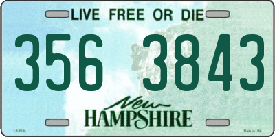 NH license plate 3563843