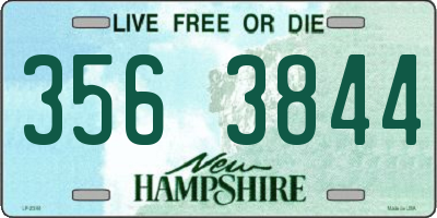 NH license plate 3563844