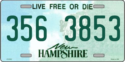 NH license plate 3563853