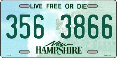 NH license plate 3563866