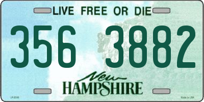 NH license plate 3563882
