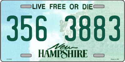 NH license plate 3563883