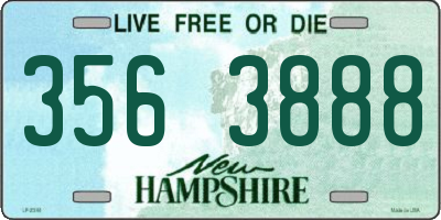 NH license plate 3563888