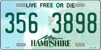 NH license plate 3563898