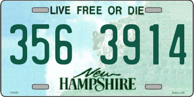 NH license plate 3563914